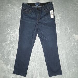 Democracy Ab Solution Jeans Women's Size 12  Straight Leg Dark Wash Denim